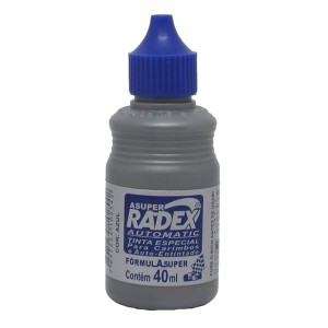TINTA P/CARIMBO AUTOMATIC ASUPER RADEX AZUL 40ML