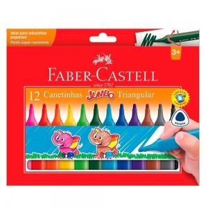 HIDROGRAFICA JUMBO TRIANG. C/12 FABER