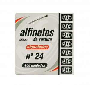 ALFINETES N°24 CAIXA C/460 UNIDADES