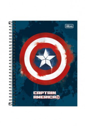 CADERNO TILIBRA COLEGIAL CD 1X1 80F AVENGERS  CP2