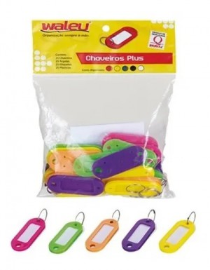 CHAVEIRO PLUS CORES NEON C/25 .WALEU