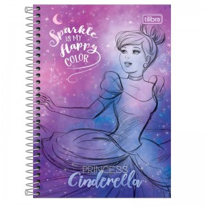 CADERNO UNIVERSITÁRIO CD 1X1  80F PRINCESAS