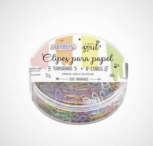 CLIPS PARA PAPEL COLORIDO BRW