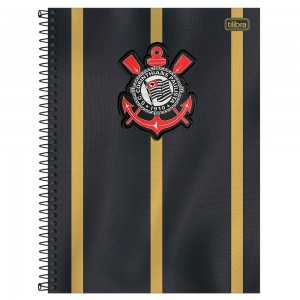 CADERNO UNIVERSITÁRIO TILIBRA 10X1 160F C.D CORINTHIANS CP1