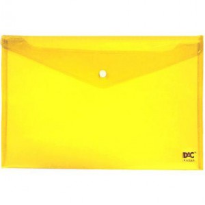 PASTA MALOTE C/BOTÃO CORES DAC AMARELO