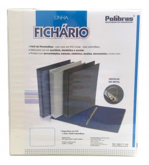 FICHARIO UNIV 4 ARG C/BOLSA PRETO POLIBRAS