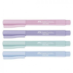 CANETA FINE PEN COLORIDA C/4 FABER CASTELL