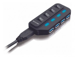 HUB SLIM 3.0 4 PORTAS MULTILASER AC264
