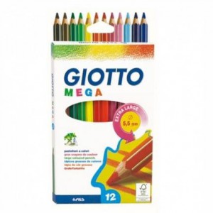 LÁPIS DE COR MEGA C/8 GIOTTO