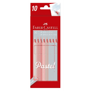 LÁPIS DE COR PASTEL FABER CASTELL C/10