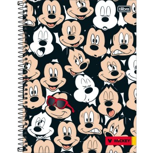 CADERNO UNIVERSITÁRIO CD 12X1 240F MICKEY TILIBRA
