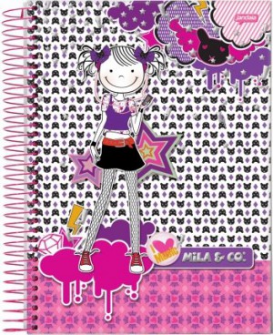 CADERNO UNIVERSITÁRIO C.D 1X1 96F  MILA E CIA CP1