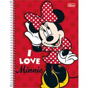 CADERNO UNIVERSITÁRIO 10X1 160F MINNIE LIGHT TILIBRA CP3