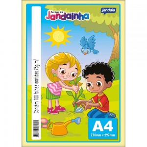 PAPEL A4 COLOR SORTIDO 75G C/100F JANDAINHA