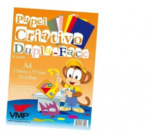 PAPEL CRIATIVO DUPLA-FACE A-4 C/24LFS