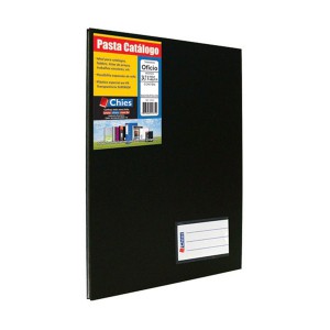 PASTA CATALOGO COM 50 FOLHAS COLOR CHIES PRETA