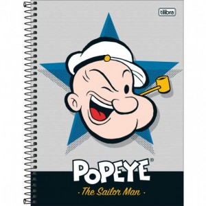 CADERNO UNIVERSITÁRIO CD 1X1 80F POPEYE