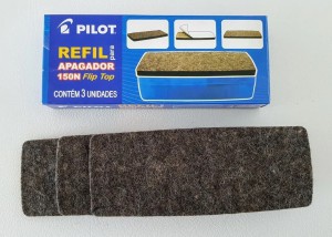 REFIL APAGADOR P/QUADRO BRANCO 150N FLIP TOP PILOT 3 UNIDADES