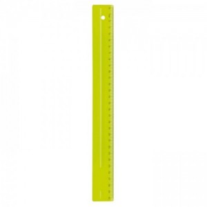 REGUA DELLO 30CM AMARELO