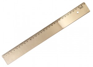 REGUA OURO NEW LINE WALEU 30 CM