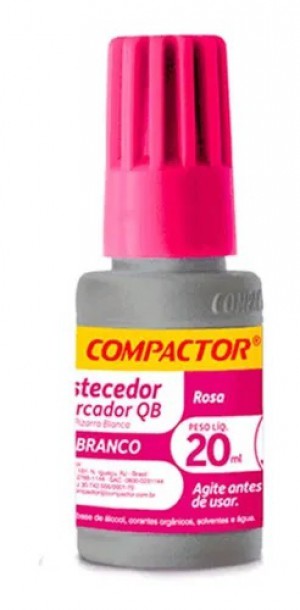 TINTA P/PINCEL QUADRO BRANCO COMPACTOR 20ML ROSA