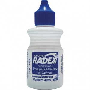TINTA P/CARIMBO ASUPER RADEX AZUL