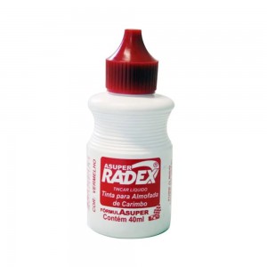 TINTA P/CARIMBO ASUPER RADEX VERMELHO