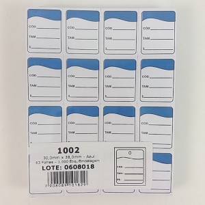 ETIQUETA 30x38 C/1000 AZUL
